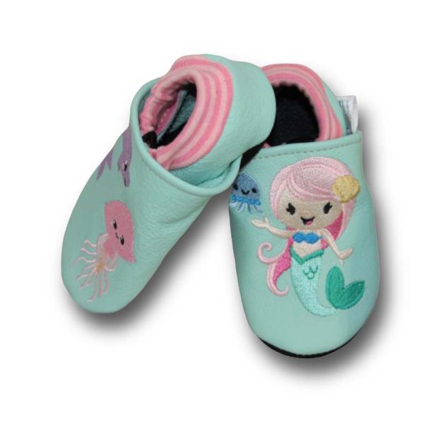 Krabbelschuhe Meerjungfrau, Delfin & Qualle